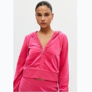 Juicy Couture Fuchsia Velour Jacket